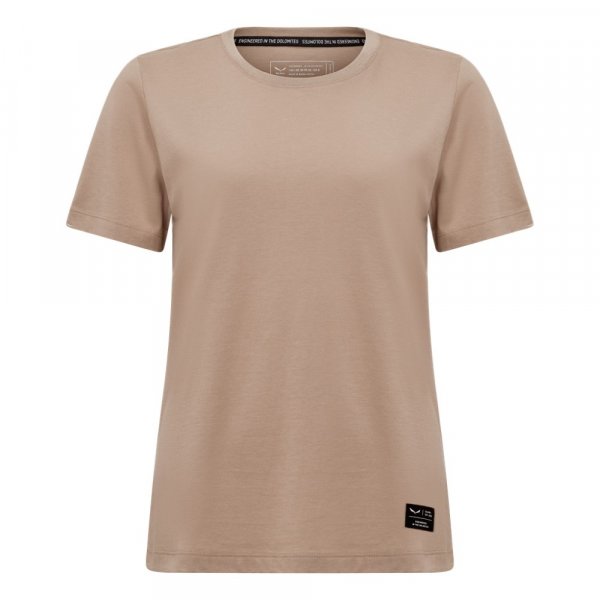 Salewa Eagle Logo Patch T-Shirt beige Damen
