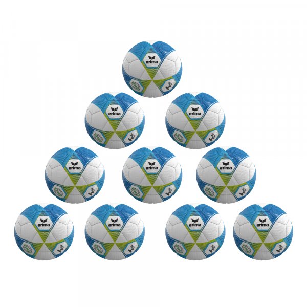 10x Erima Hybrid Lite 290g Gr.4 Curacao/lime