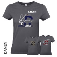 Baumwollshirt graphit Damen Karate-Do