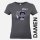 Baumwollshirt graphit Damen Karate-Do weiß/blau M
