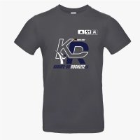 Baumwollshirt graphit unisex Karate-Do weiß/blau S