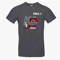 Baumwollshirt graphit unisex Karate-Do weiß/rot S
