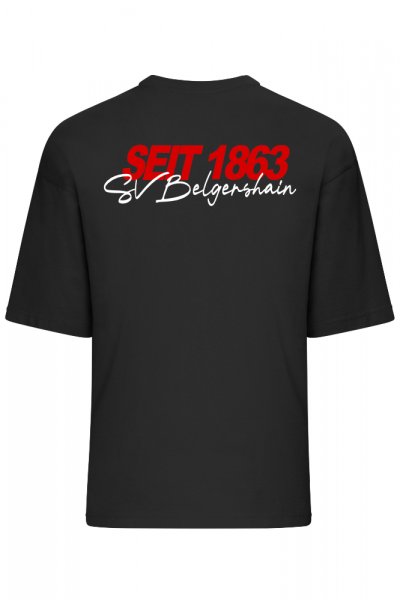 T-Shirt oversize SV 1863 Belgershain schwarz M
