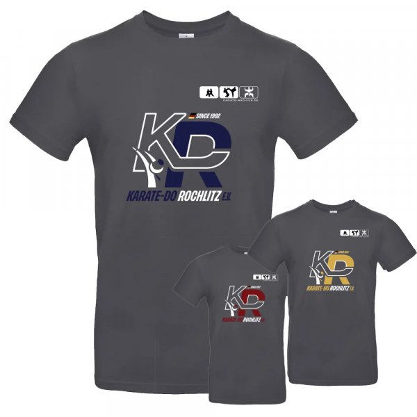 Baumwollshirt graphit Kinder Karate-Do