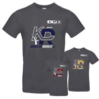 Baumwollshirt graphit Kinder Karate-Do