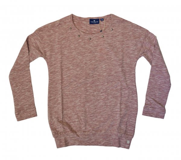 Tom Tailor Longsleeve with star rivets  rosè 164