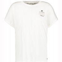 Garcia T-Shirt mit Stickerei weiß