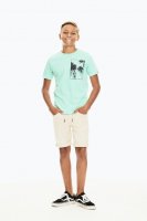 Garcia T-Shirt Türkis mit Print 152/158