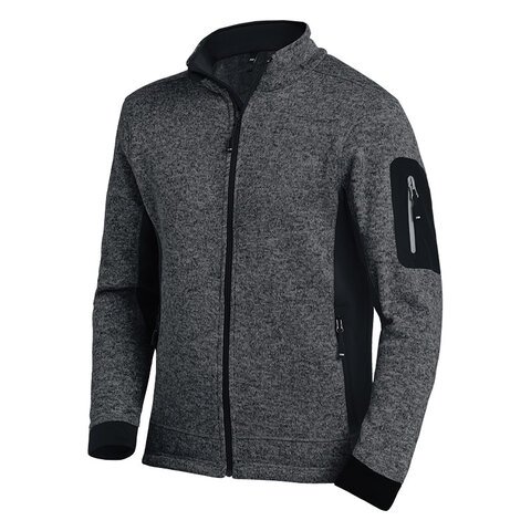 FHB Strick-Fleece-Jacke Arbeitsjacke  L 1220 anthrazit schwarz